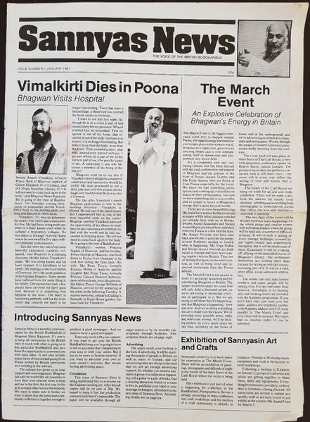 File:Sannyas News issue 1, Jan-1981.jpg