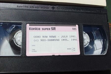 VHS tape. The cassette has the inscription "9 of 12".
