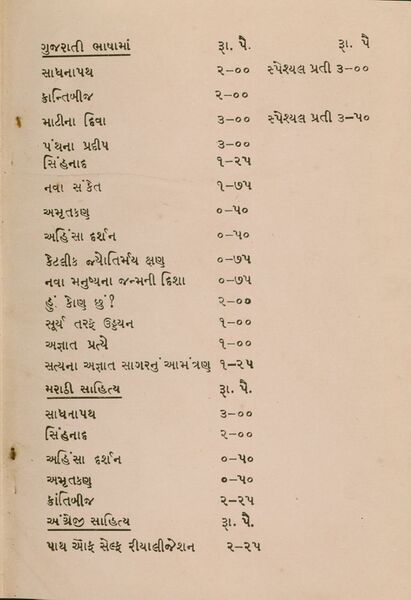 File:Book list inside covers of Vaignanik Drishti Ane Gandhiwad 2.jpg