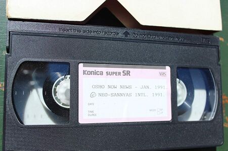 VHS tape. The cassette has the inscription "6 of 12".