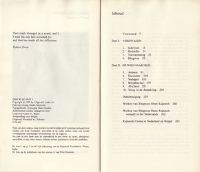 Pages 4 - 5: table of contents.