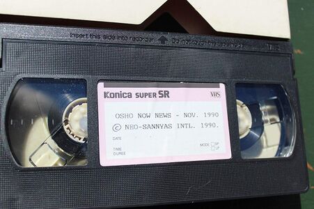 VHS tape. The cassette has the inscription "4 of 12".