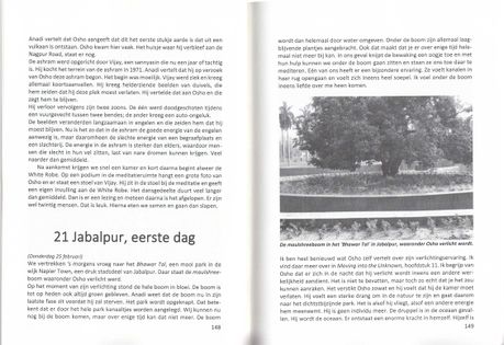 Pages 148 - 149. The maulshree tree in the 'Bhawar Tal'in Jabalpur, under which Osho became enlightened.