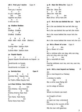 page 7: songs 28A - 32A