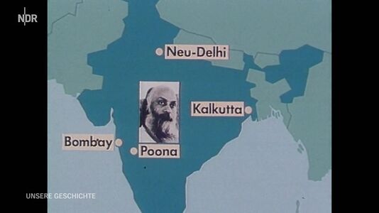 still 07m 30s. Showing Poona on indian map