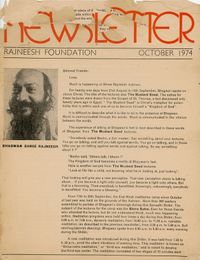 Rajneesh Foundation Newsletter Oct-1974 p.1.jpg