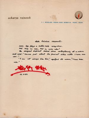 Krishna Saraswati, letter 23-May-1971.jpg