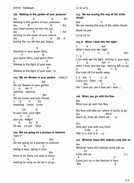 page 19: songs 102 - 107