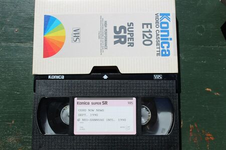 VHS tape. The cassette has the inscription "2 of 12".
