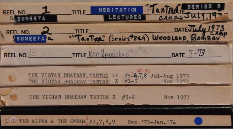 Tape Case-labels 1973-07 - 1974-01. Many more examples, see ORAC Original Recording Tapes.