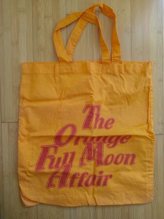 Shoulder-bag "The Orange Full Moon Affair", 1981, The Netherlands. See e.g. film Harideva - Orange Full Moon Affair (1981).