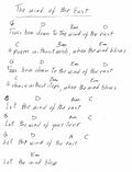 Thumbnail for File:The Wind of the East - lyrics and chords.jpg