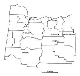 Map of Oregon