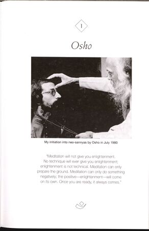 p.001: The author in the sannyas ceremony with Osho.